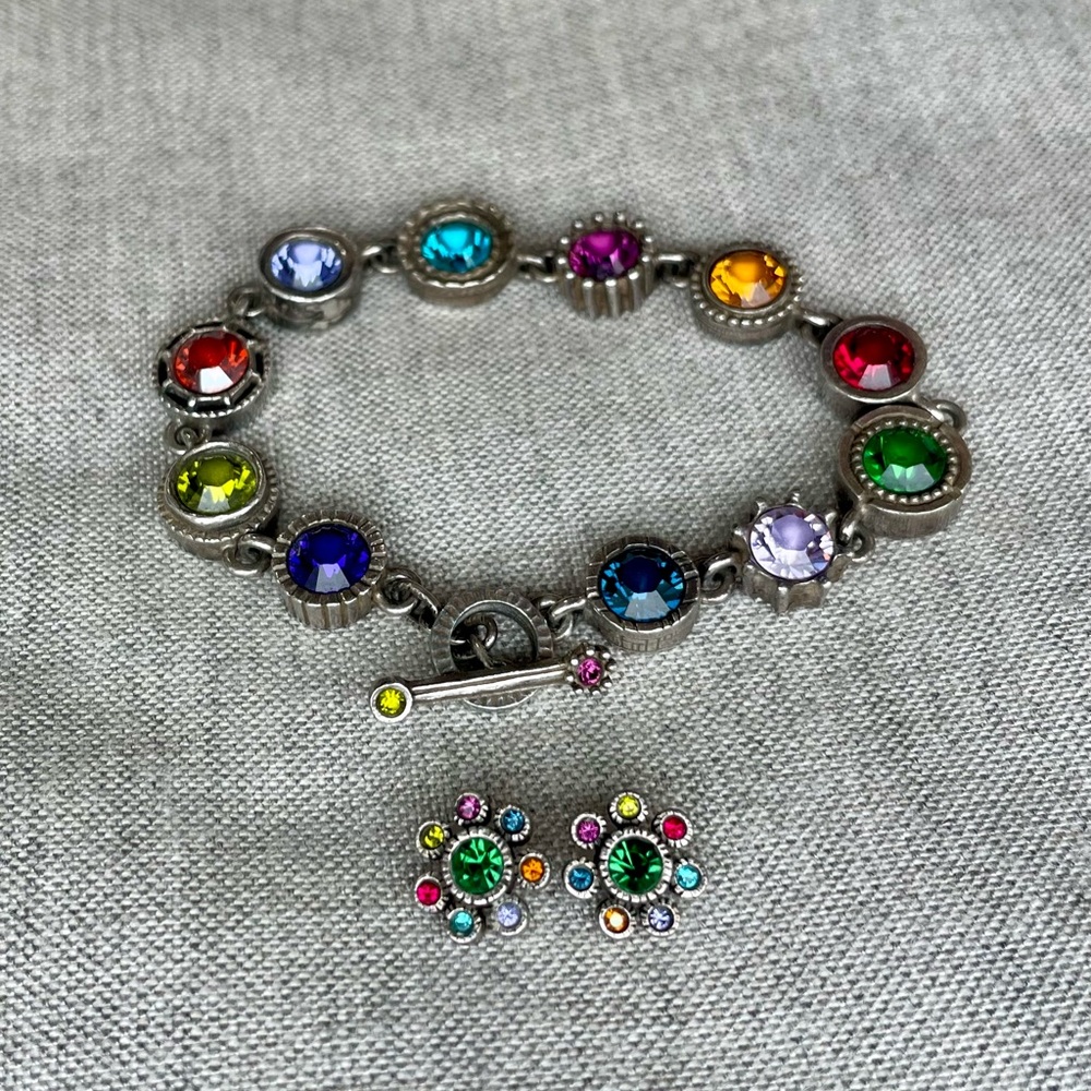 EUC Patricia Locke bracelet and earrings
